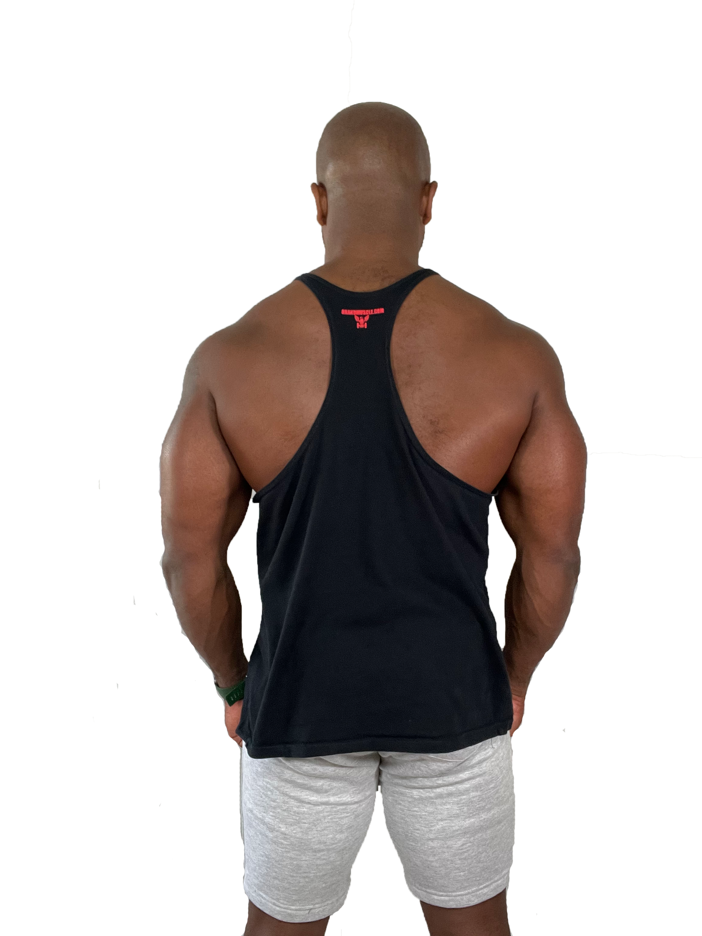 Stringer Tank - Black with Red Logo
