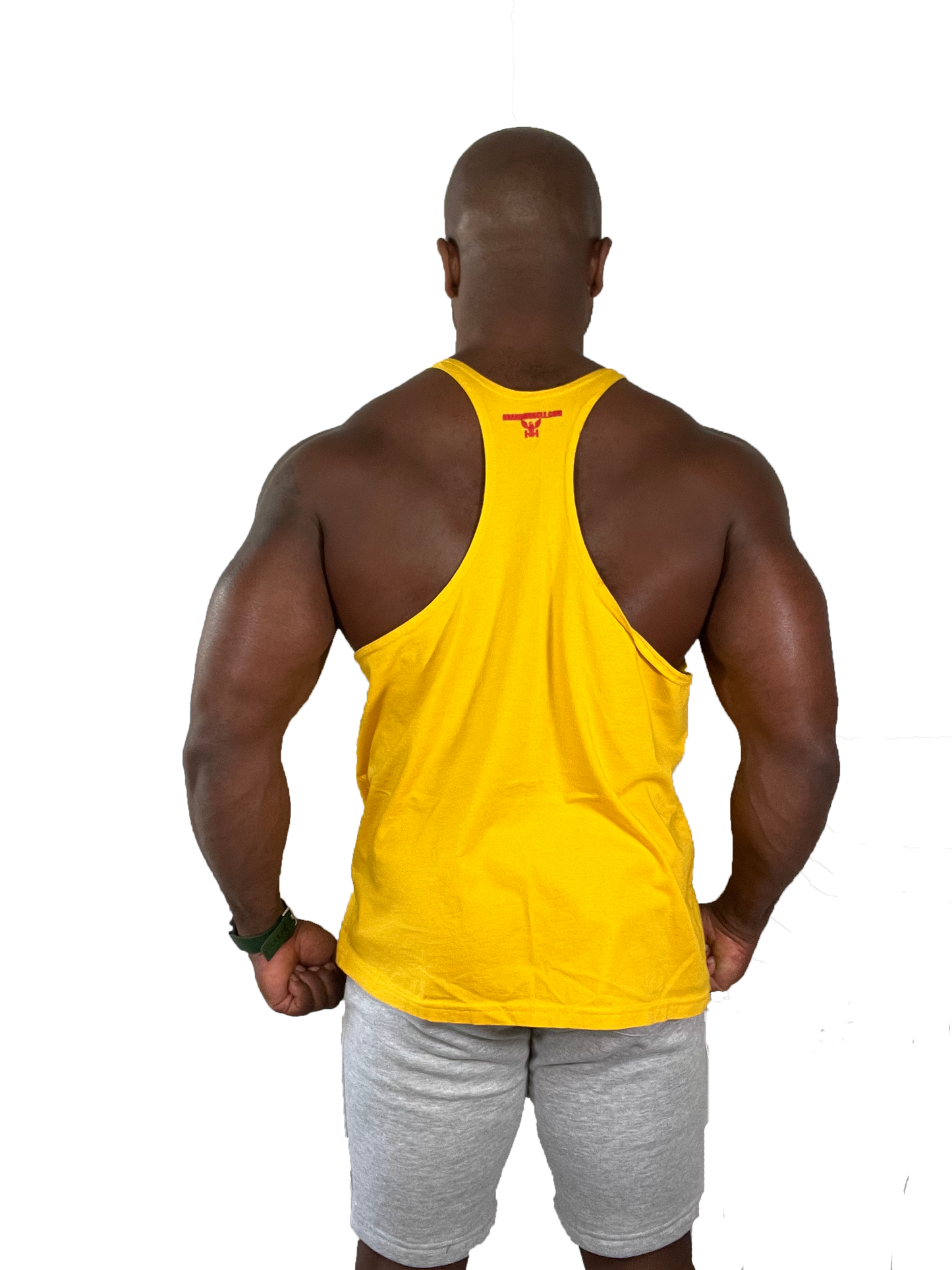 Stringer Tank - Yellow with Red Logo